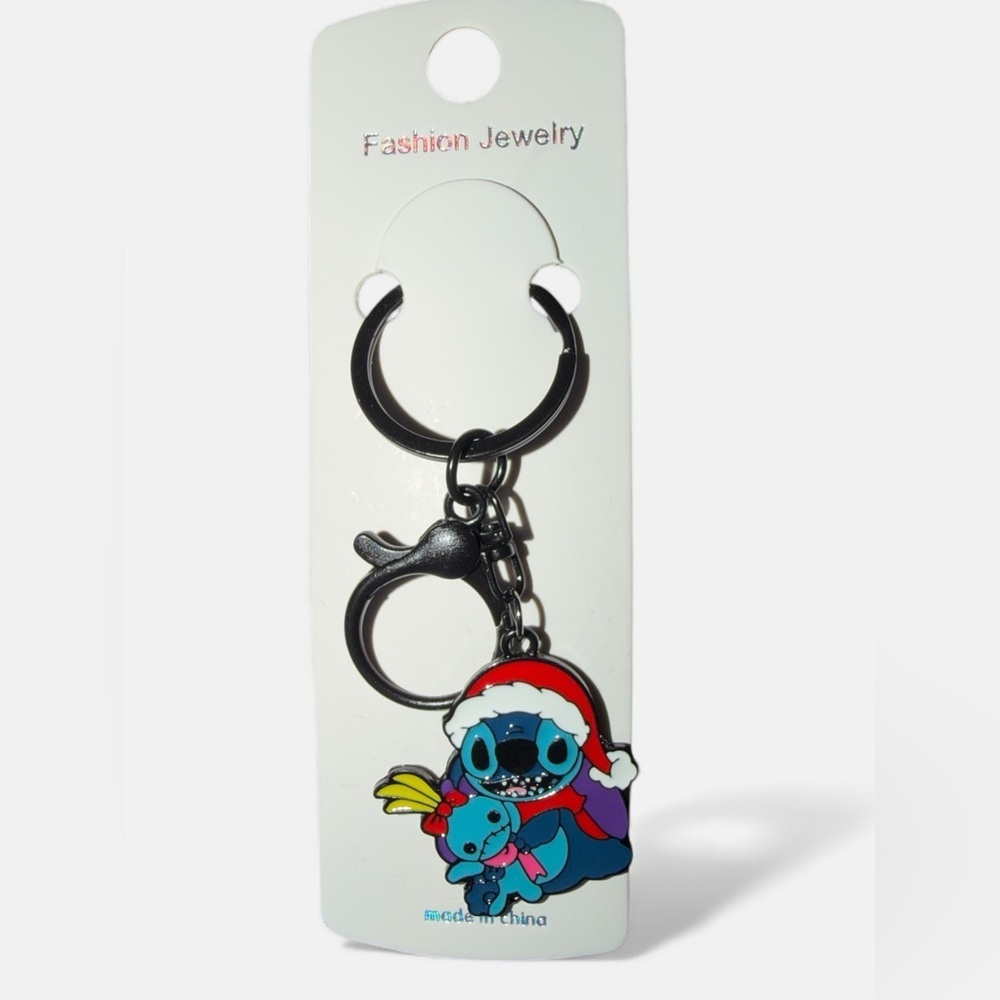 Fashion Jewelry Santa Stitch Character Keychain